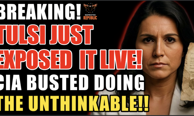 BREAKING! Tulsi Gabbard Just Exposed It LIVE! CIA Busted Doing Unthinkable!